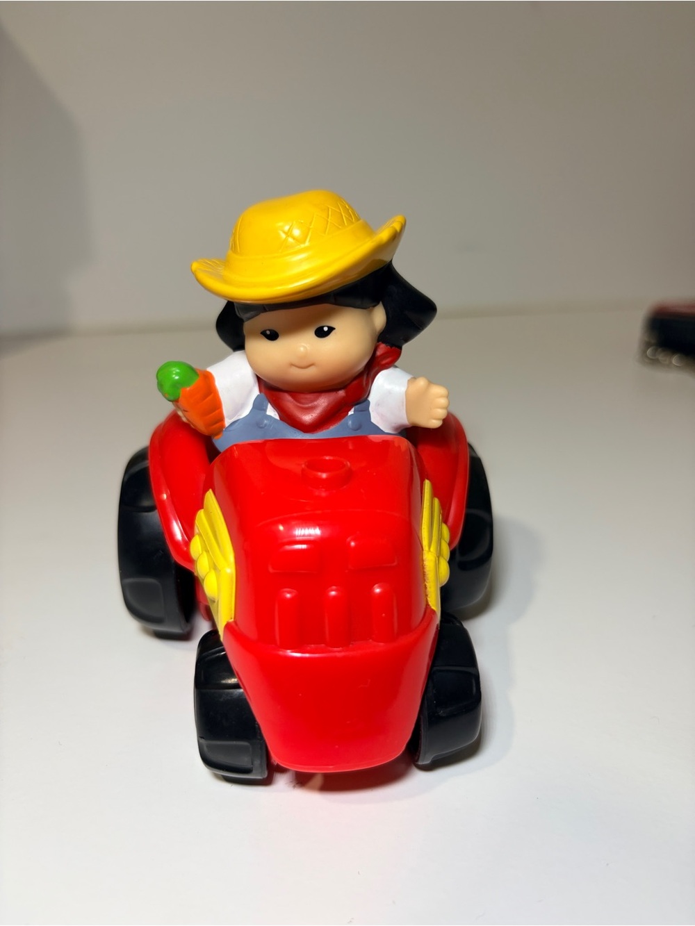 Fisher-Price Little People Farm Tractor and Figure Toy Red & Yellow